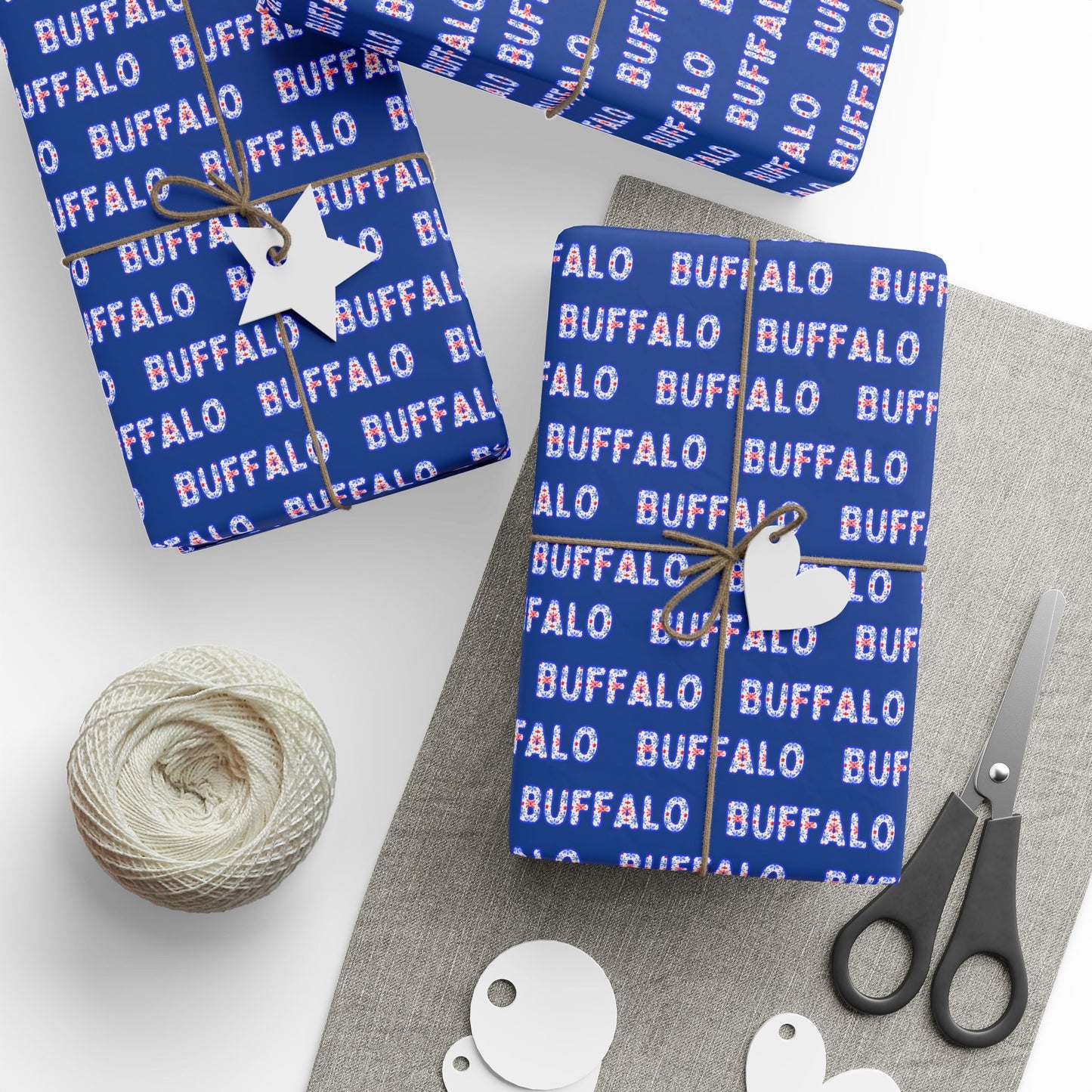 Buffalo Blue Wrapping Paper