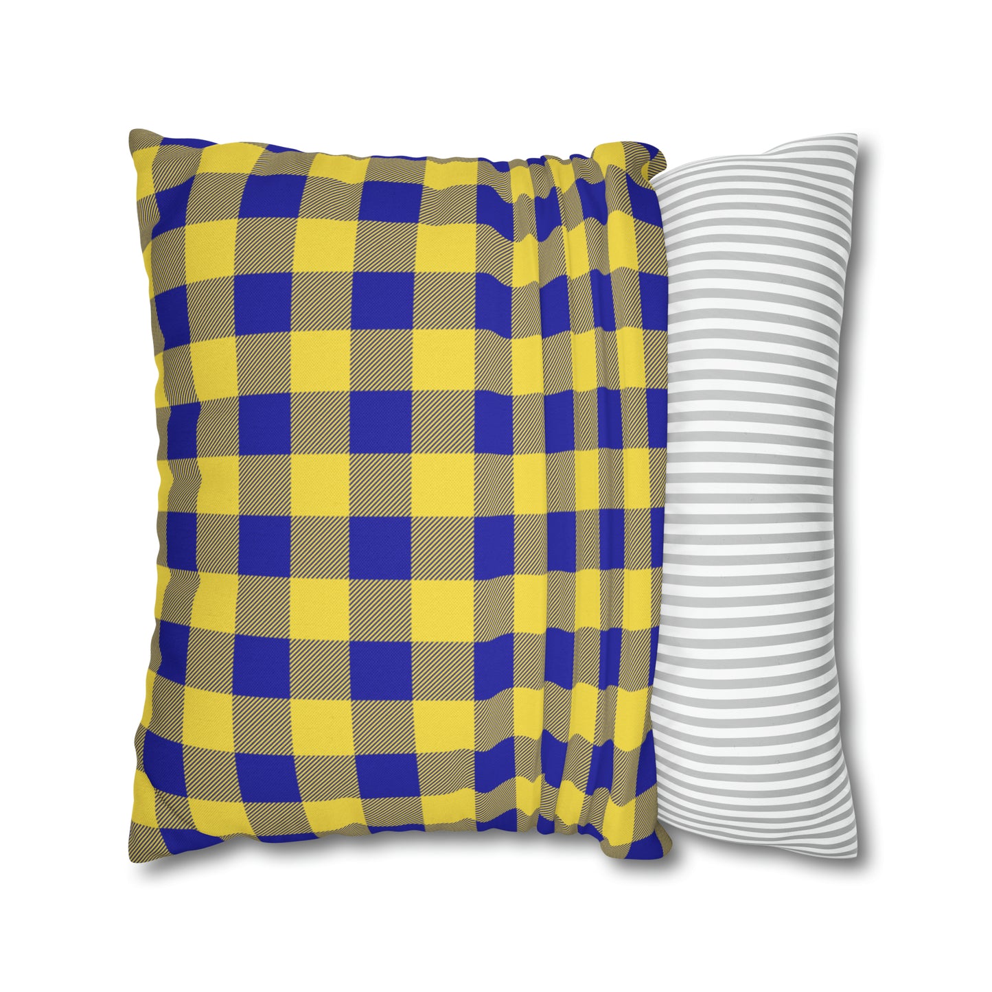 Sabres Buffalo Plaid Spun Polyester Square Pillow Case