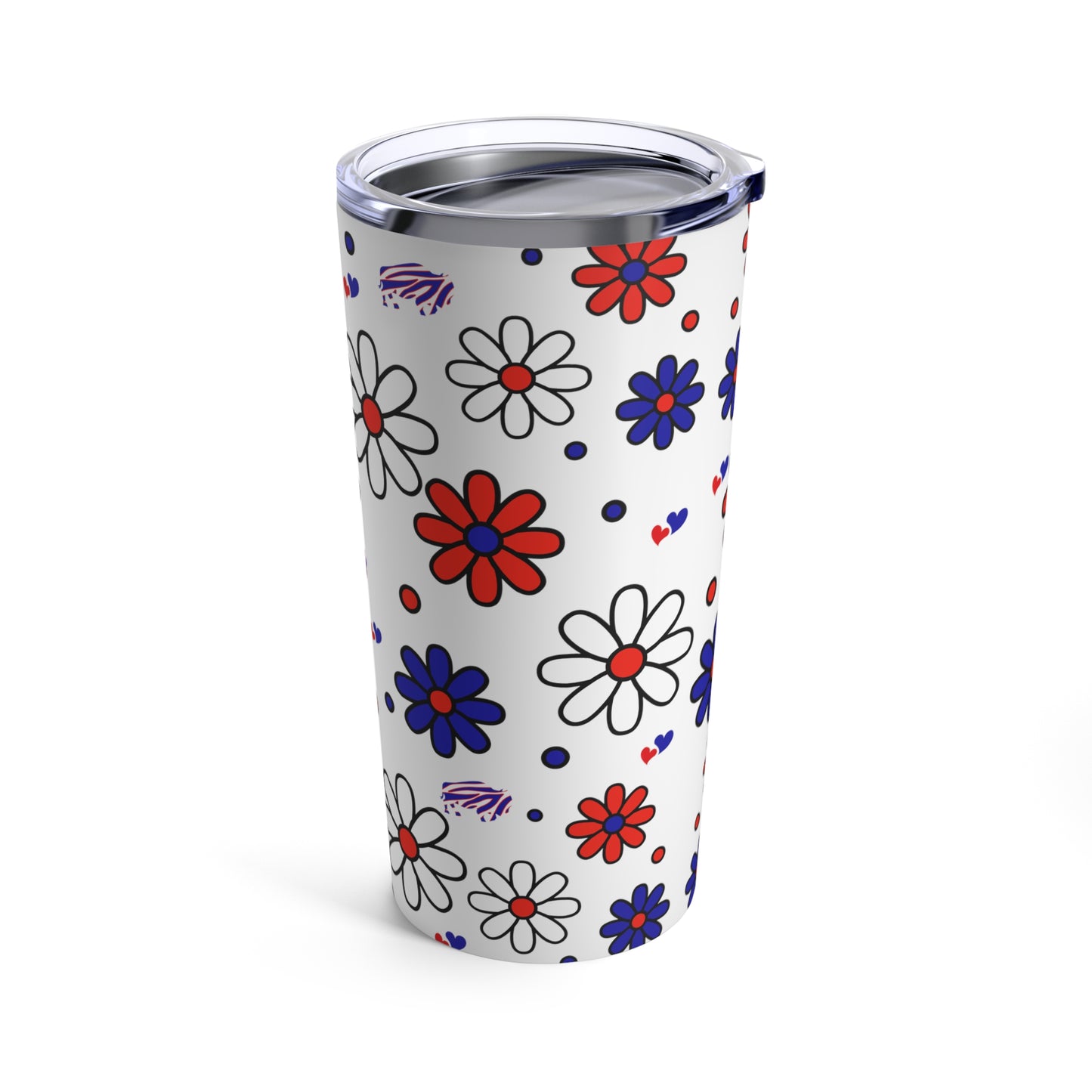 Bills Flower Power Tumbler 20oz