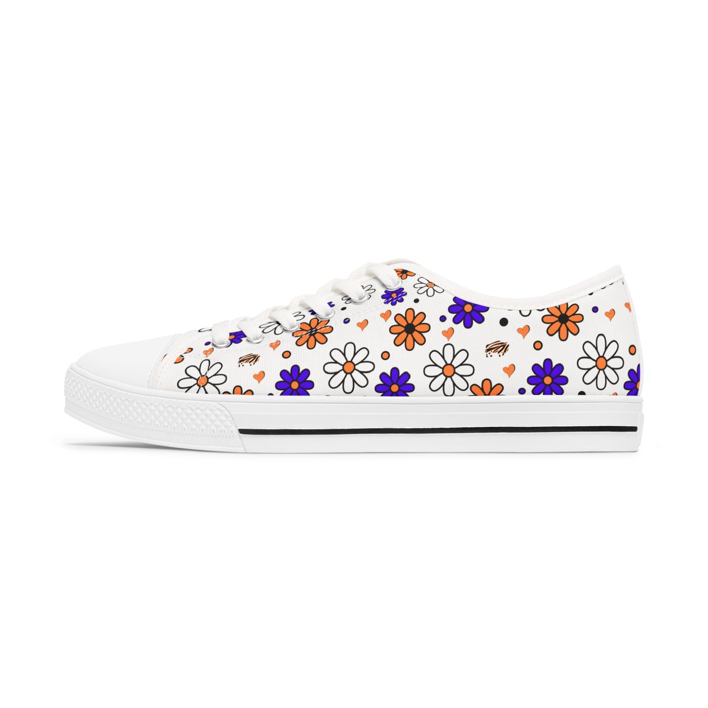 Buffalo Lacrosse Flower Power Women's Low Top Sneakers