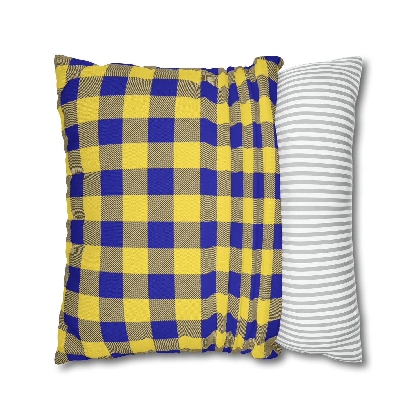 Sabres Buffalo Plaid Spun Polyester Square Pillow Case