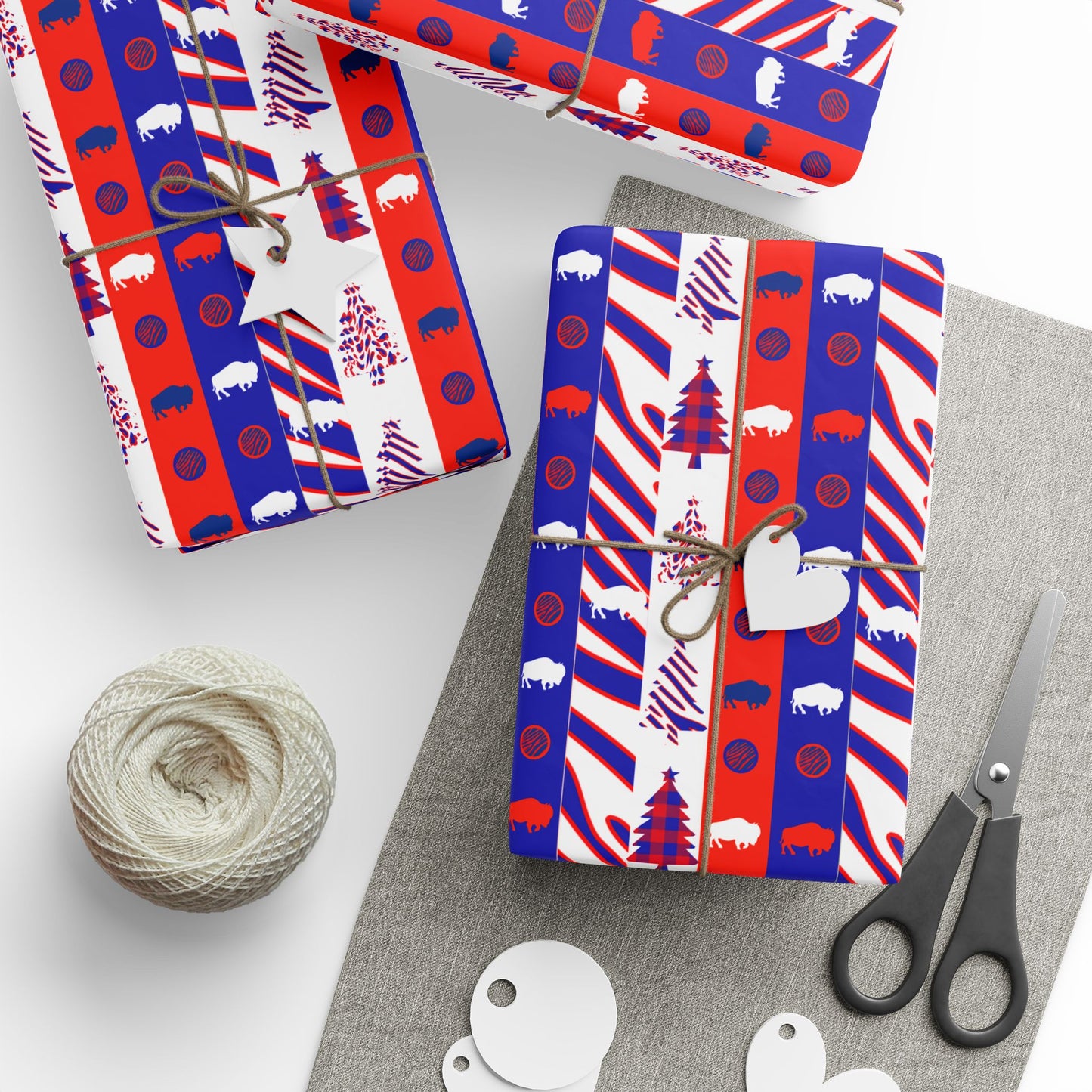 Buffalo Bills HOLIDAY ICON Wrapping Papers