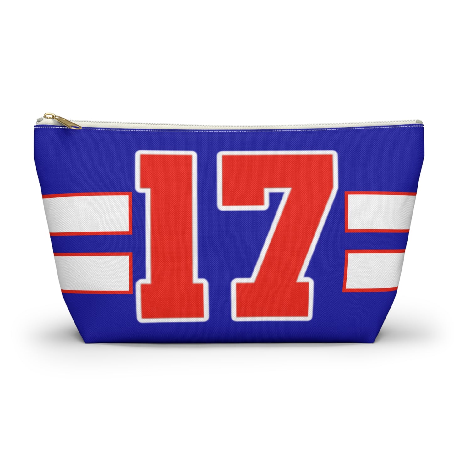 #17 Buffalo Bills Retro Accessory Pouch w T-bottom