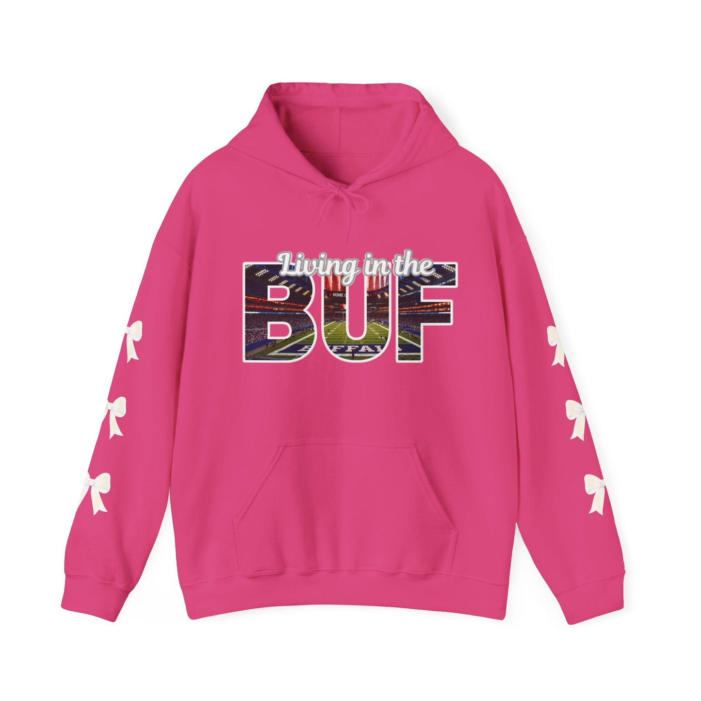 BUF Buffalo Bills Stadium Unisex Heavy Blend™ Hooded Sweatshirt