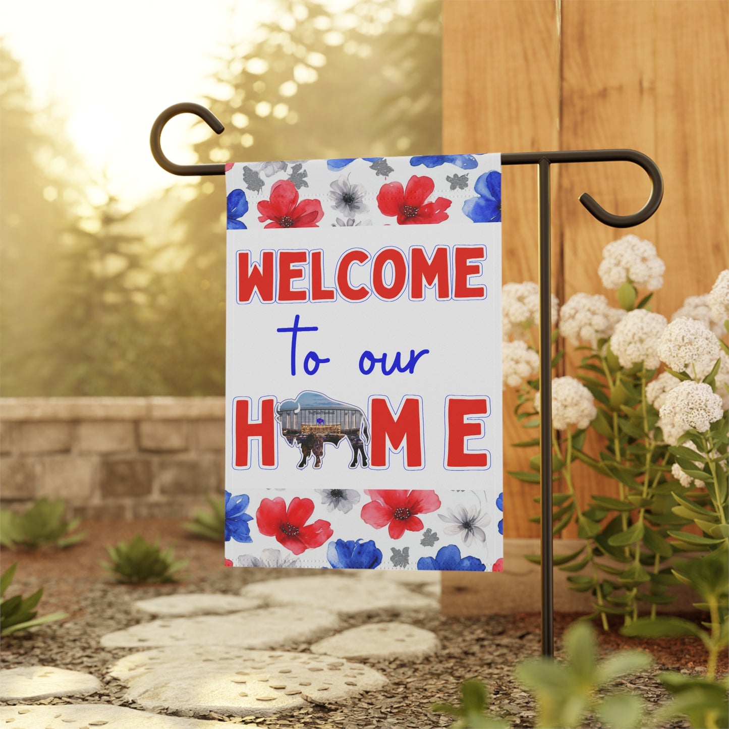 Welcome to our New Home - New Stadium 2026 Floral Garden Flags