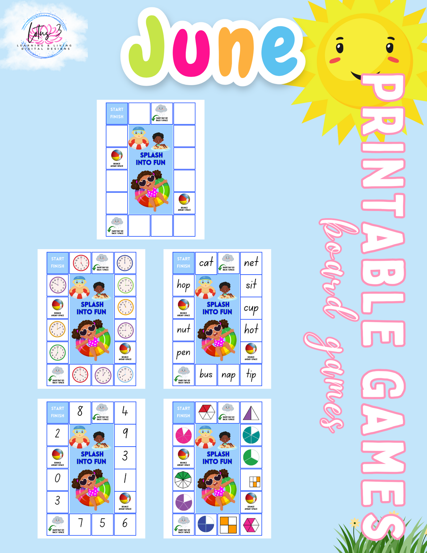 June Resources Packet (DIGITAL DOWNLOAD) Over 75 Activities