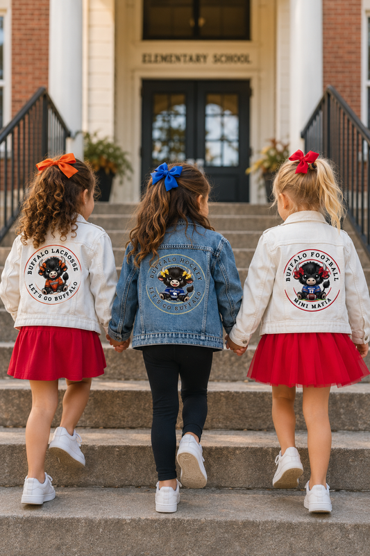 Mini Mafia Buffalo Inspired Jean Jacket