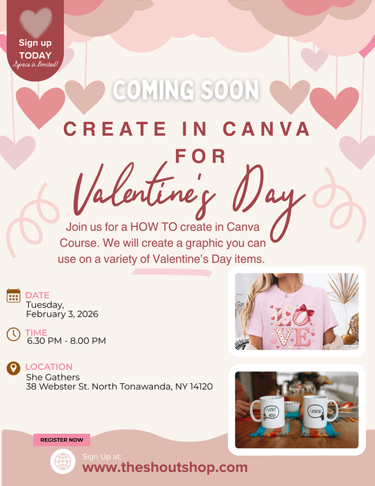 February Canva Creation Class ~ Love is in the Air COMING SOON