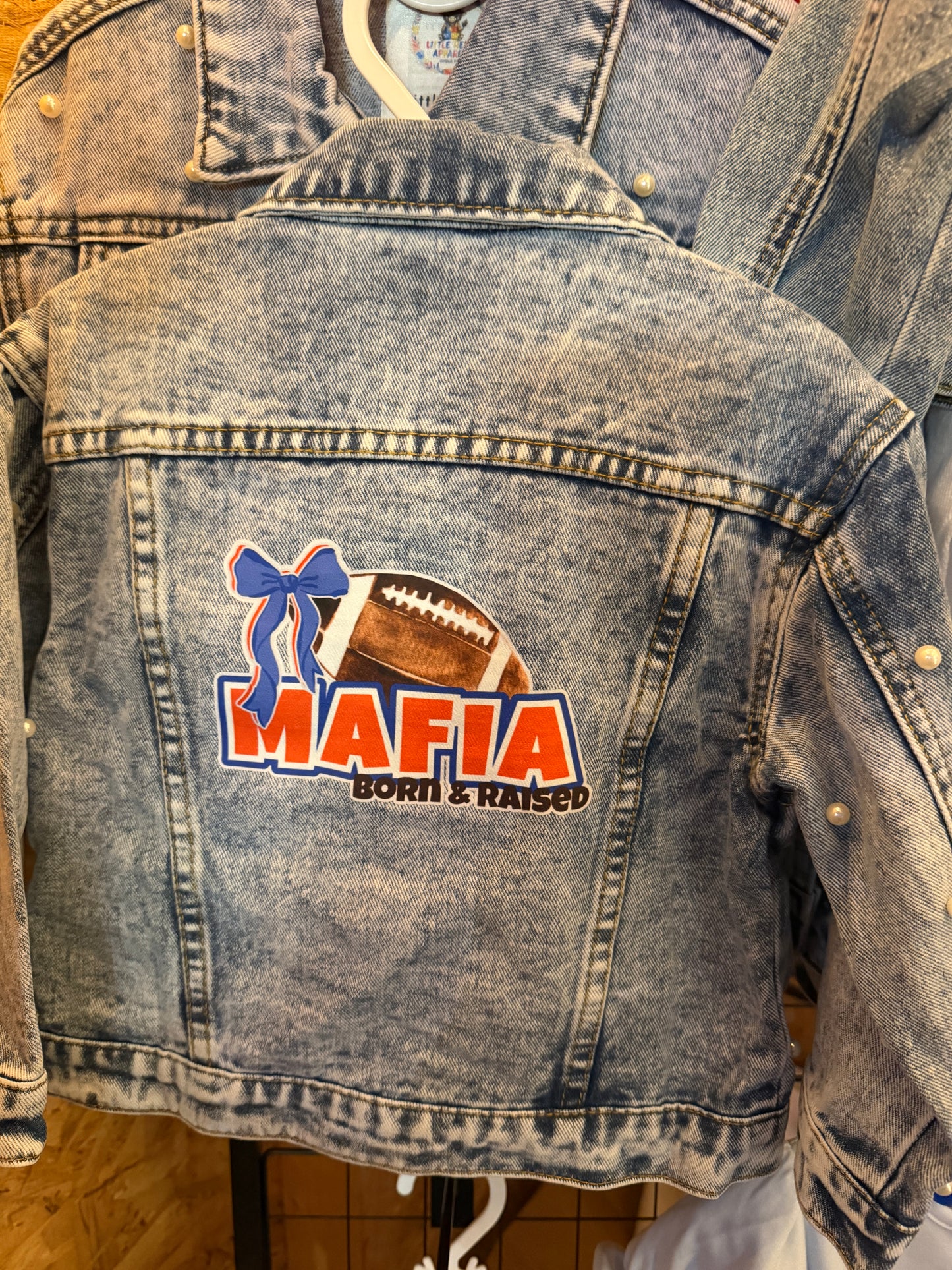 Mafia Born and Raised Youth Buffalo Inspired Jean Jacket