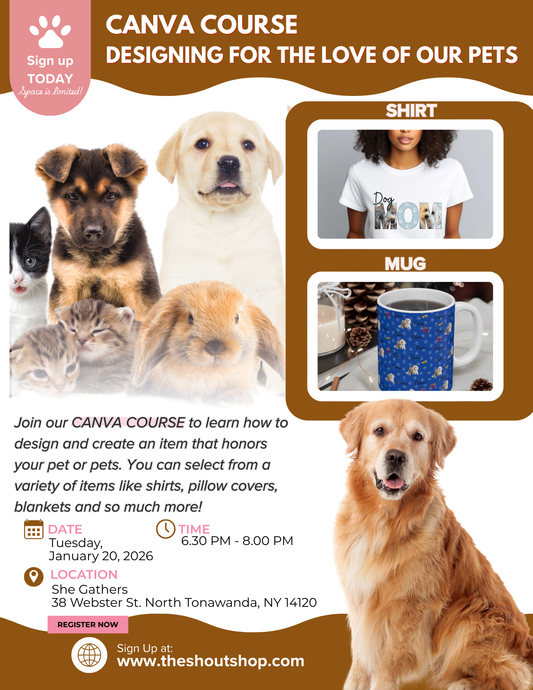January Canva Creation Class ~ For the Love of Our Pets