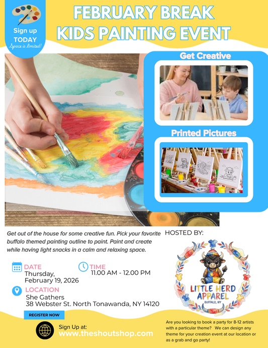 Kids Painting Event ~ February Break 11 am - 12 pm Ages 5 years - 10 years old