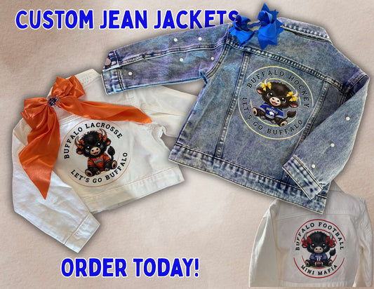 Custom Buffalo Inspired Jean Jacket