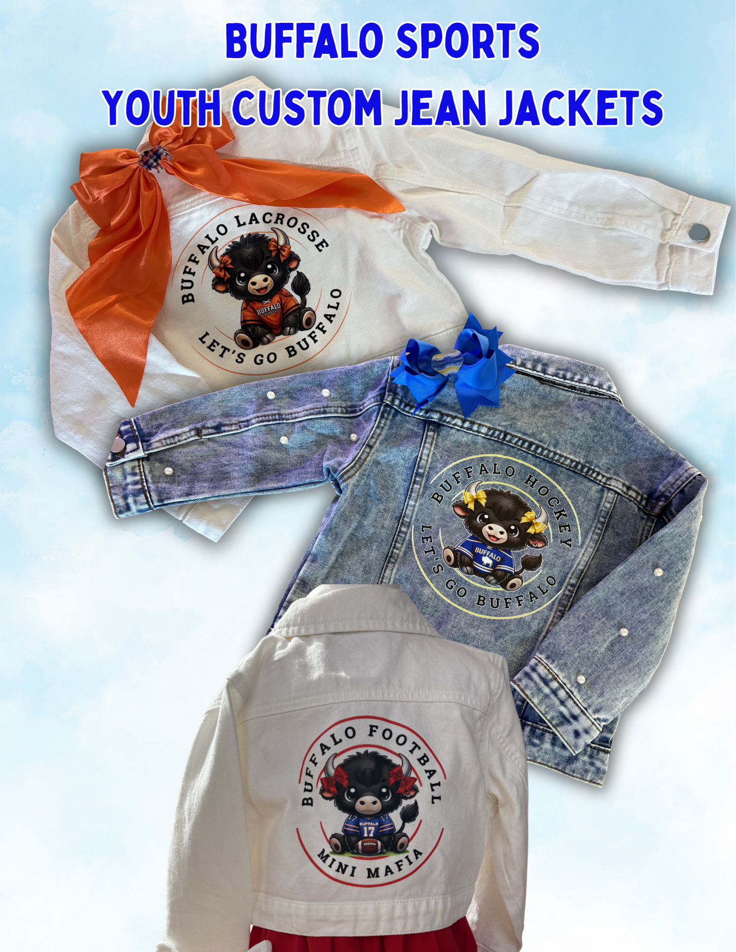 Custom Buffalo Inspired Jean Jacket