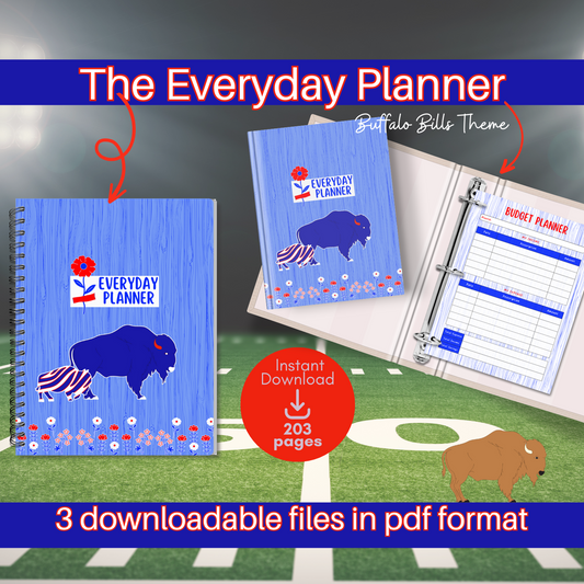 The Everyday Downloadable Planner (pdf format) ~ Over 200 Pages of Organizational Tools