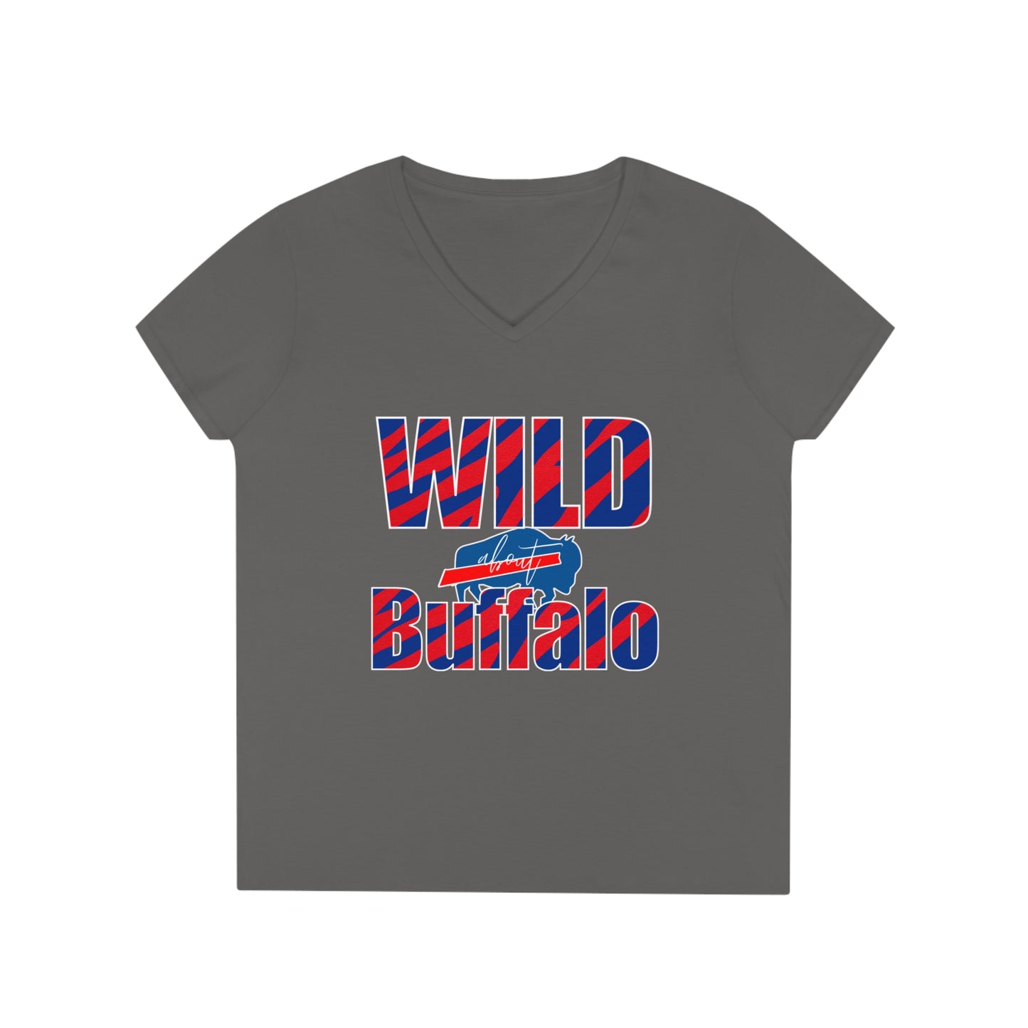 Wild About Buffalo Ladies' V-Neck T-Shirt