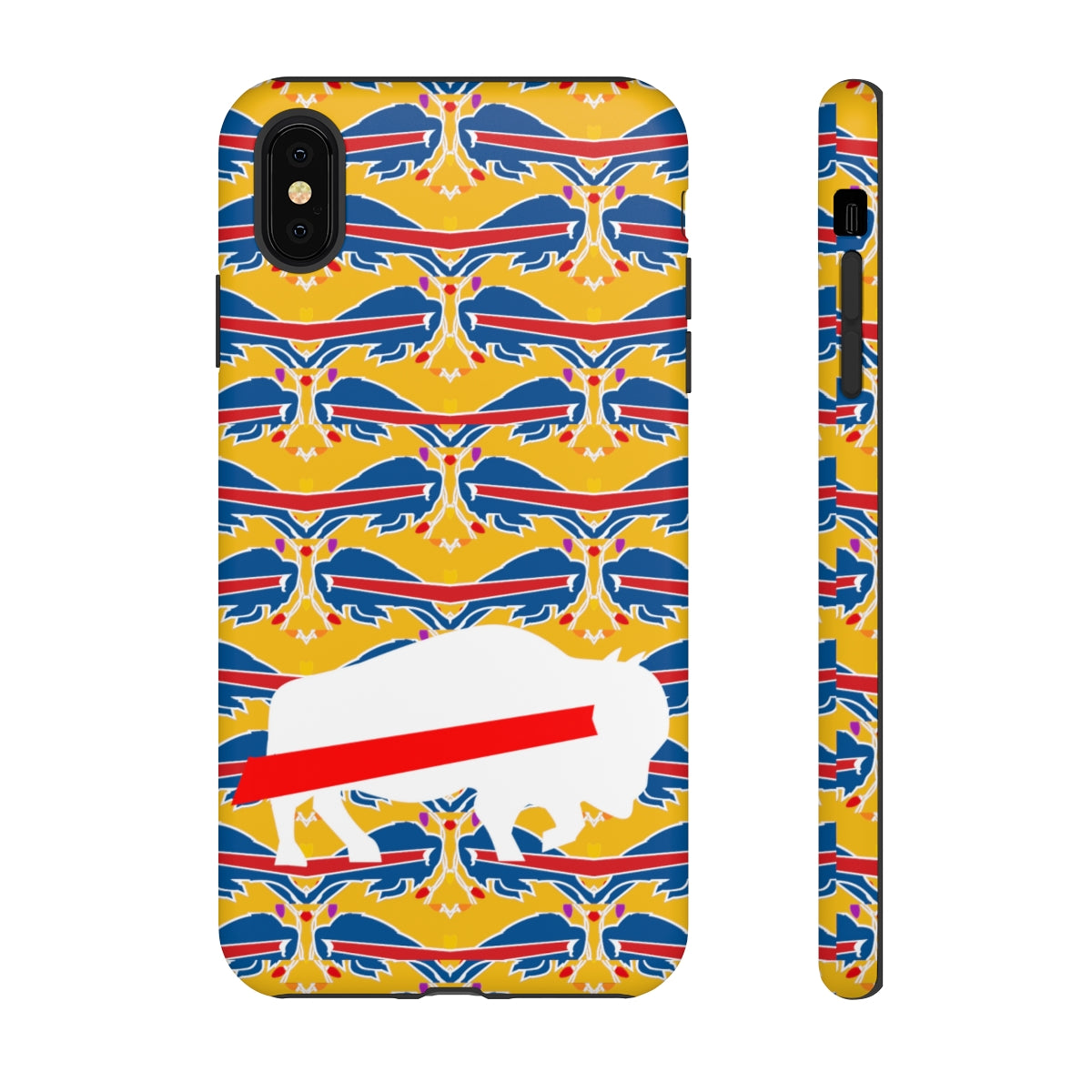 Stampede Buffalo Logo Mash Up Design Tough Phone Cases