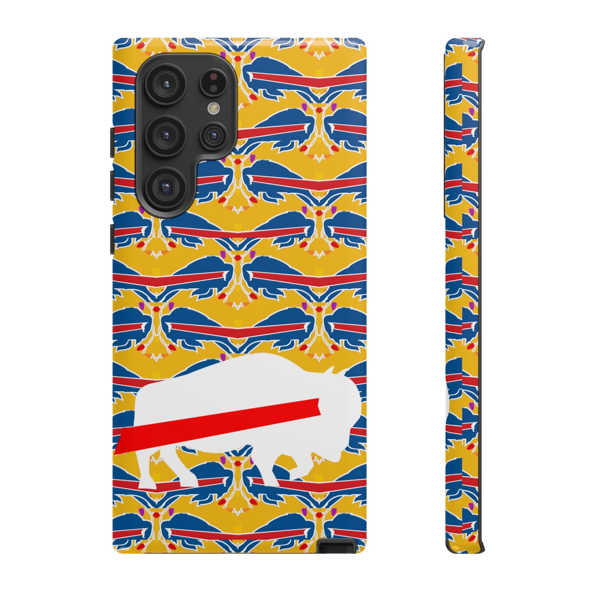 Stampede Buffalo Logo Mash Up Design Tough Phone Cases