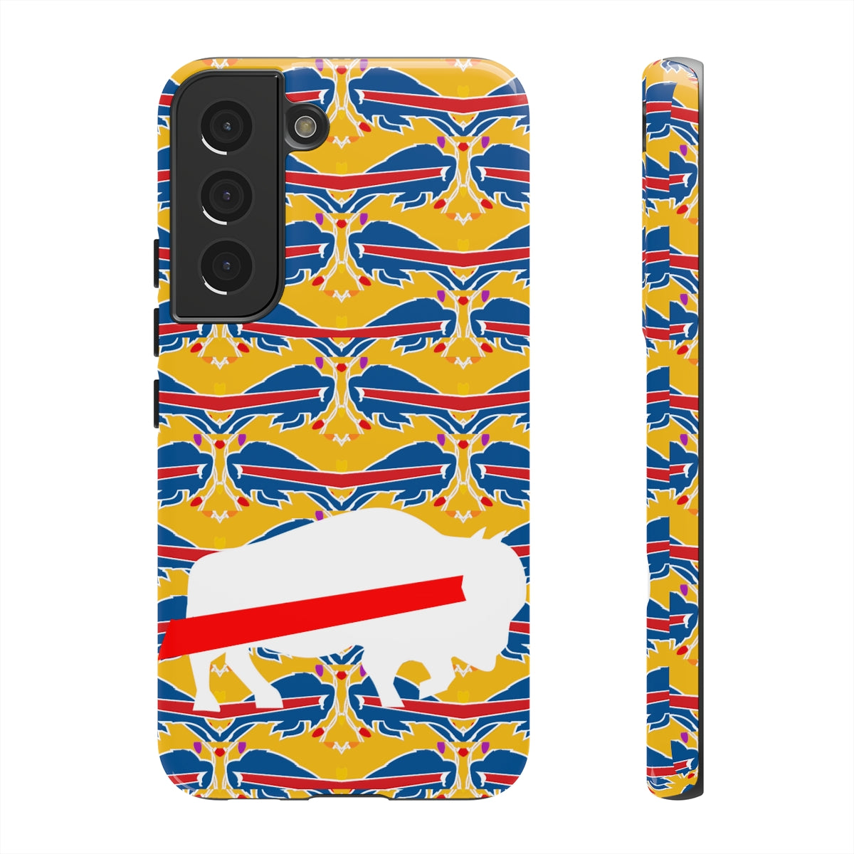 Stampede Buffalo Logo Mash Up Design Tough Phone Cases