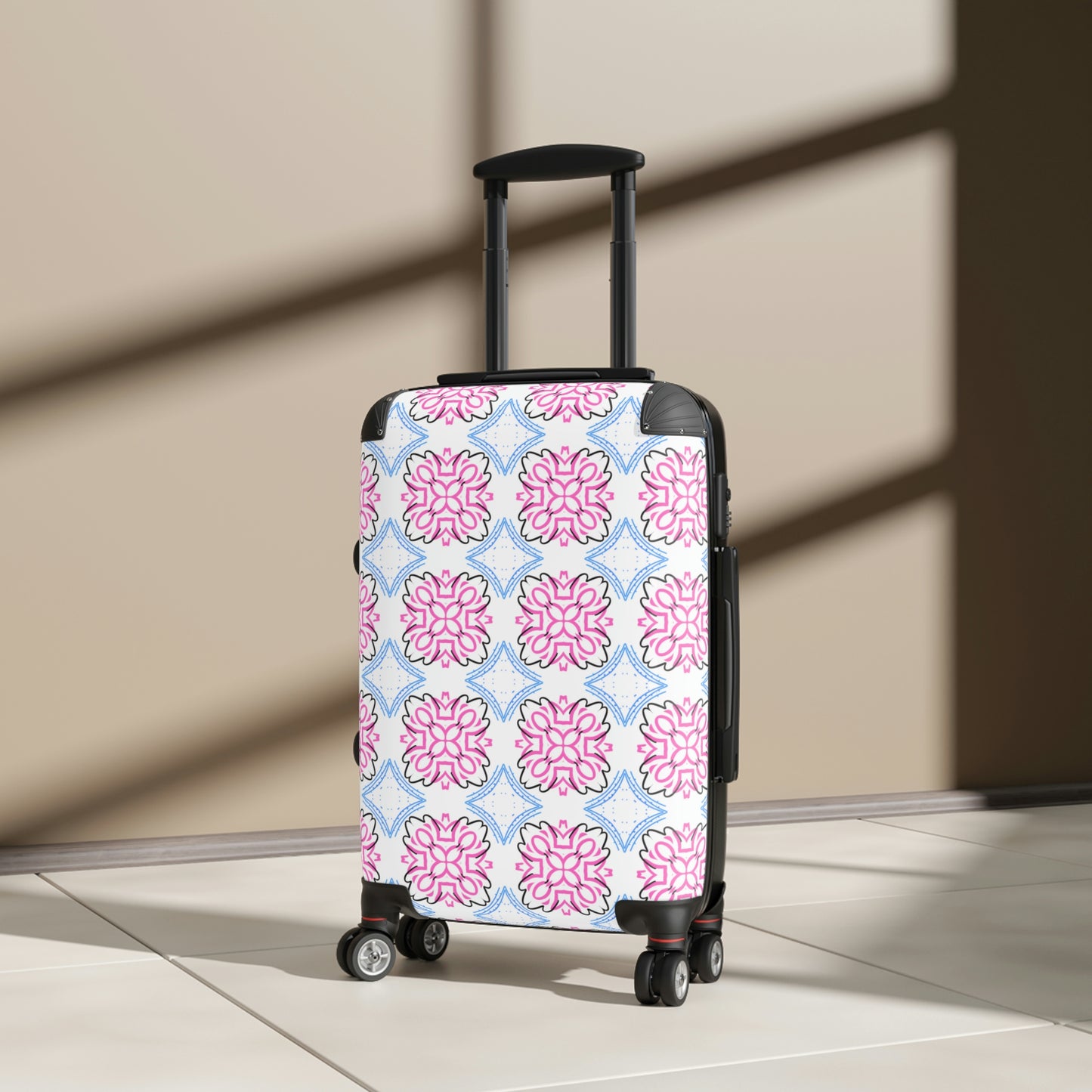 Lotus Living Pink & Blue Mash Up Suitcases