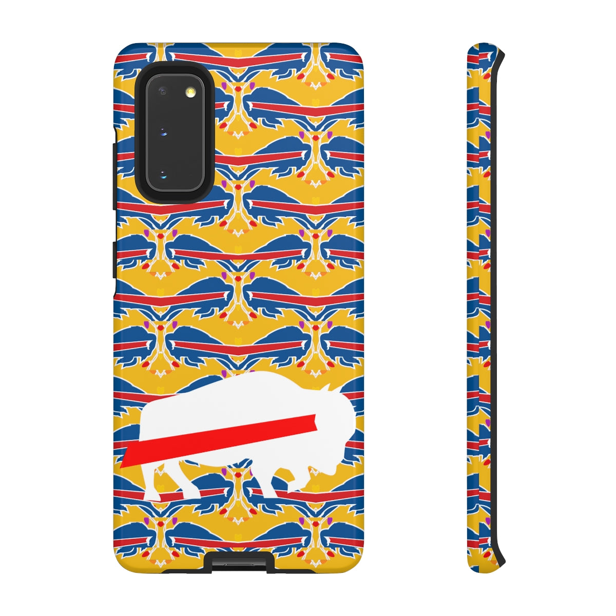 Stampede Buffalo Logo Mash Up Design Tough Phone Cases