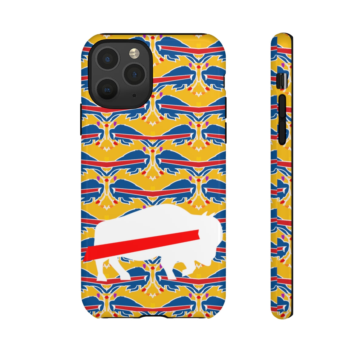 Stampede Buffalo Logo Mash Up Design Tough Phone Cases