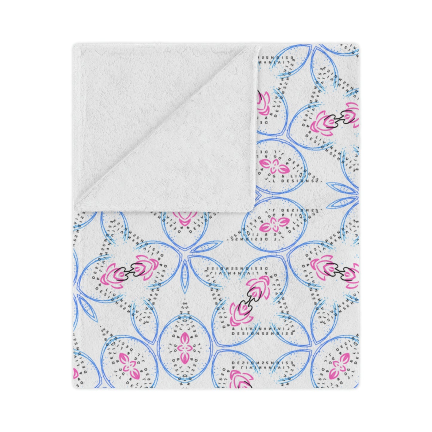 Blue & Pink Minky Blanket