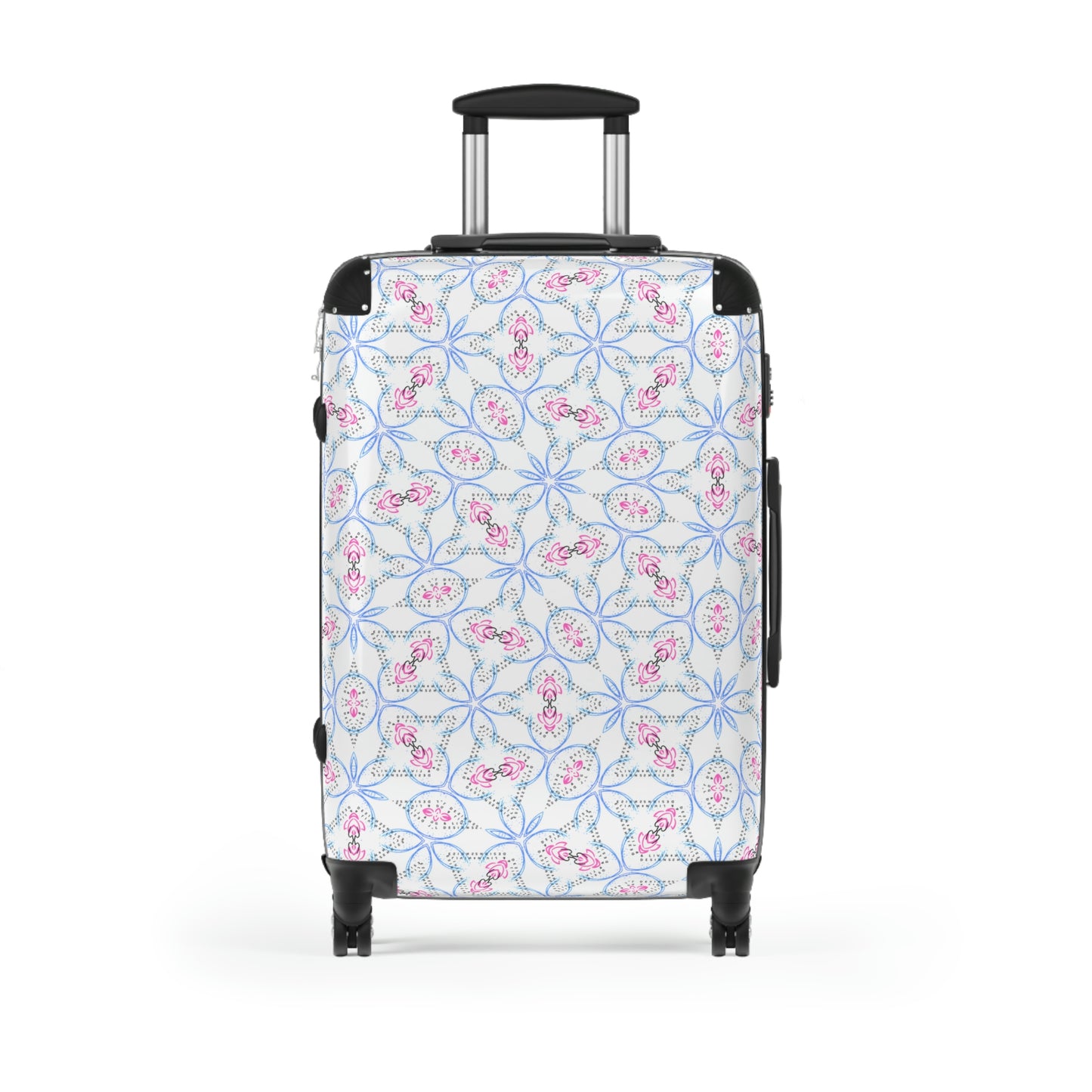 Splashes of Pink & Blue Mash Up Suitcases