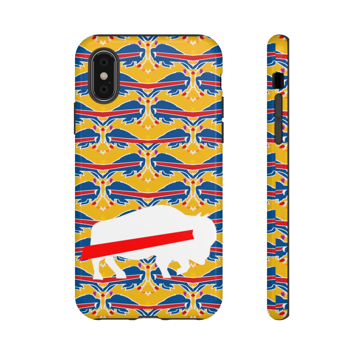 Stampede Buffalo Logo Mash Up Design Tough Phone Cases