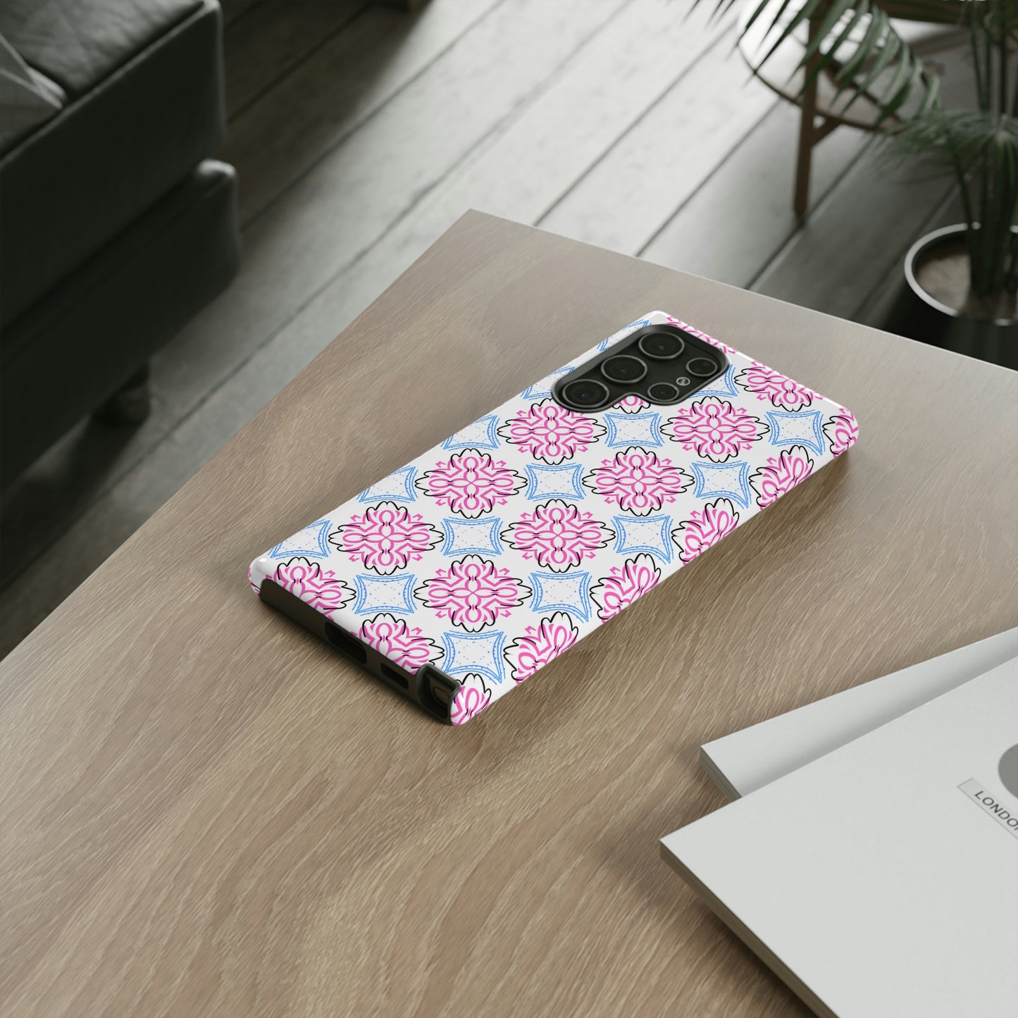 Lotus Living Mash Up Design Tough Phone Case