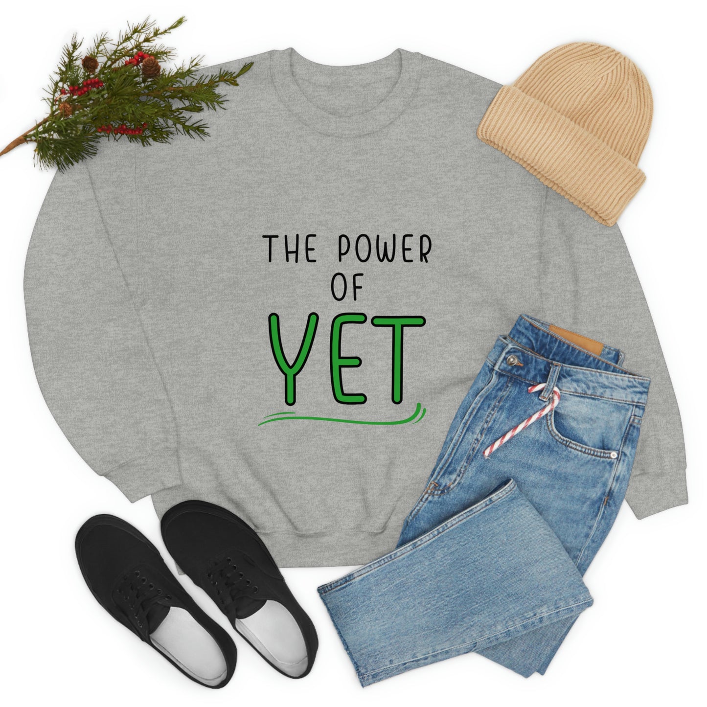 The Power of YET Unisex Heavy Blend™ Crewneck Sweatshirt v3