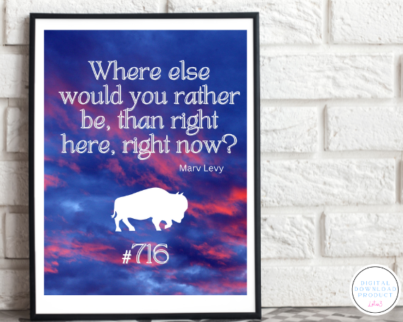 716 BILLS COLLECTION #1: INCLUDES 10 BUFFALO THEMED DIGITAL DOWNLOAD FILES THAT COME IN JPG AND PDF FORMATS OFFERING A VARIETY OF PRINTABLE SIZES.