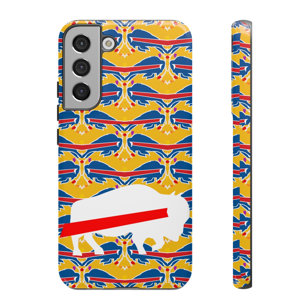 Stampede Buffalo Logo Mash Up Design Tough Phone Cases