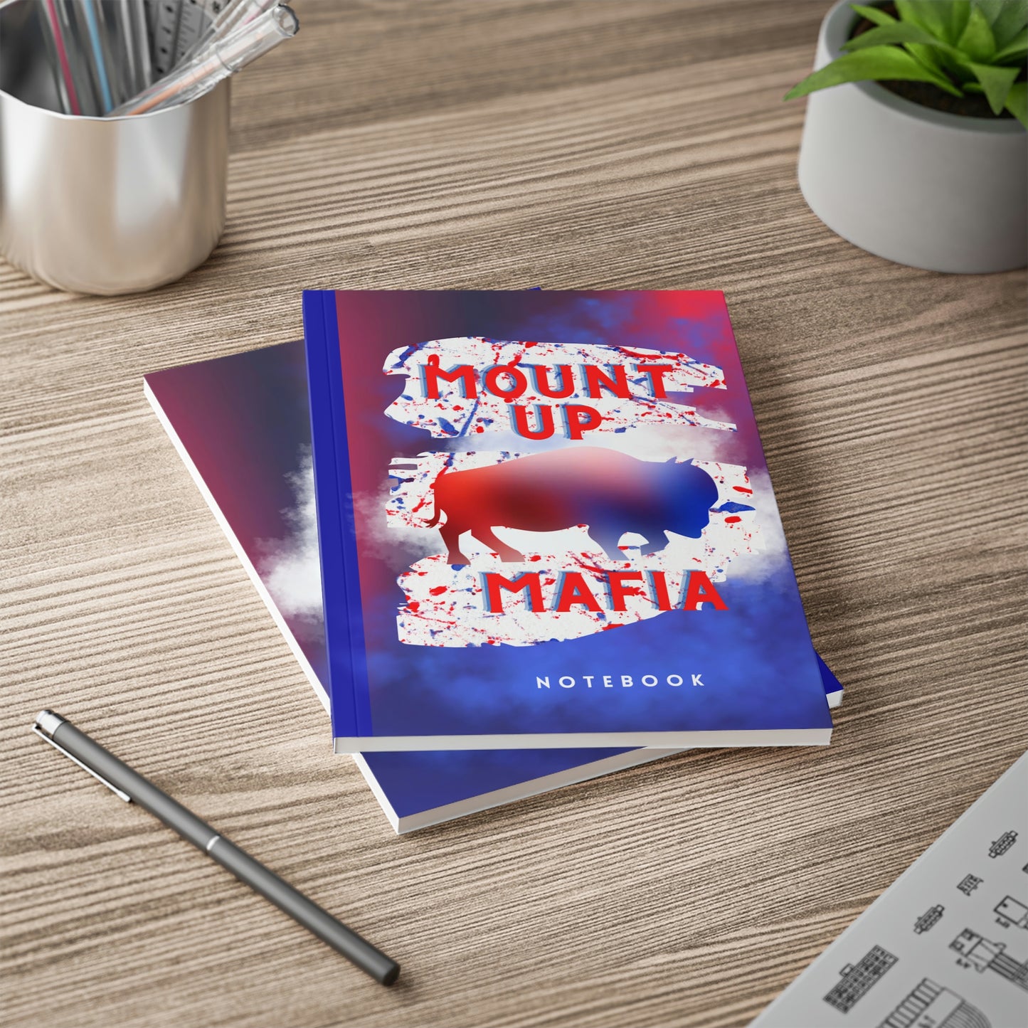 "Mount Up Mafia" Buffalo Bills Softcover 6" x 9" Notebook