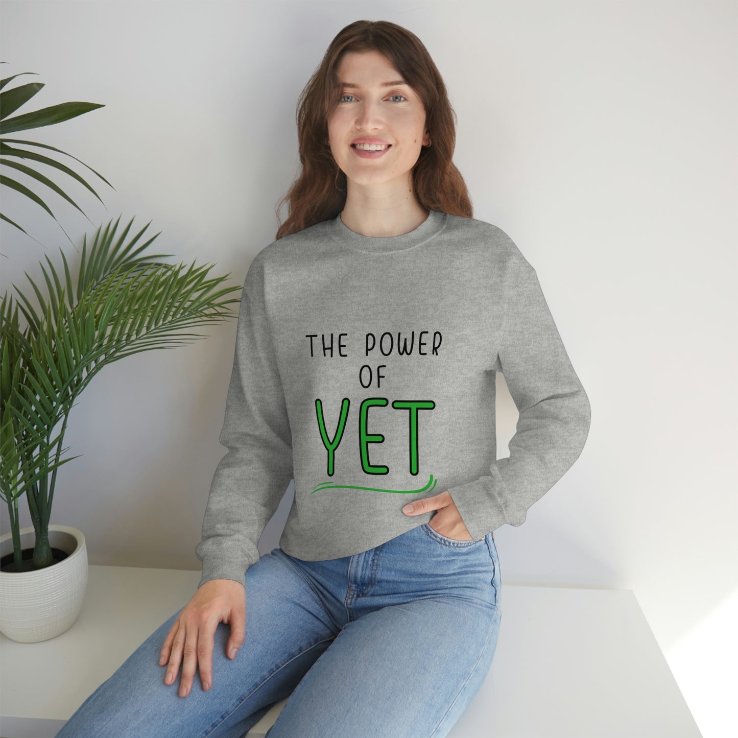 The Power of YET Unisex Heavy Blend™ Crewneck Sweatshirt v3