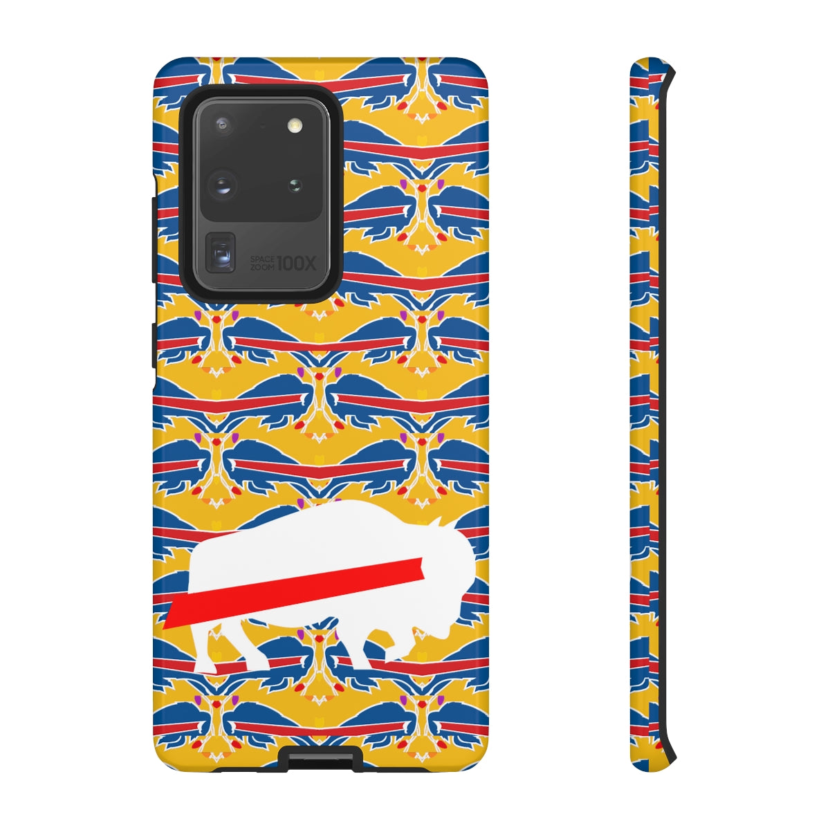 Stampede Buffalo Logo Mash Up Design Tough Phone Cases