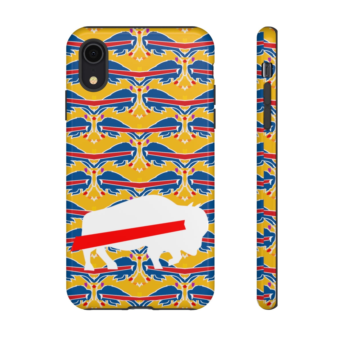 Stampede Buffalo Logo Mash Up Design Tough Phone Cases