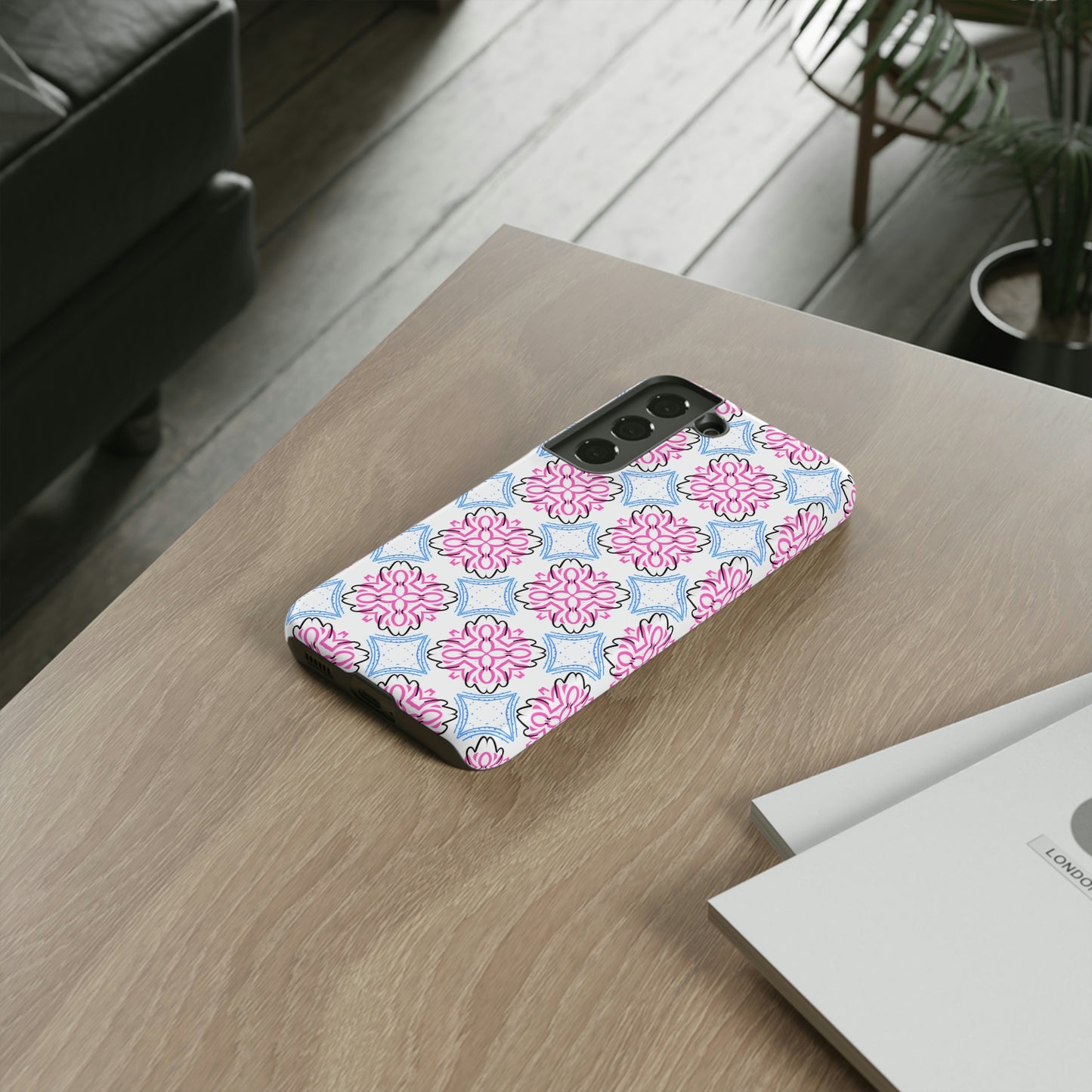 Lotus Living Mash Up Design Tough Phone Case