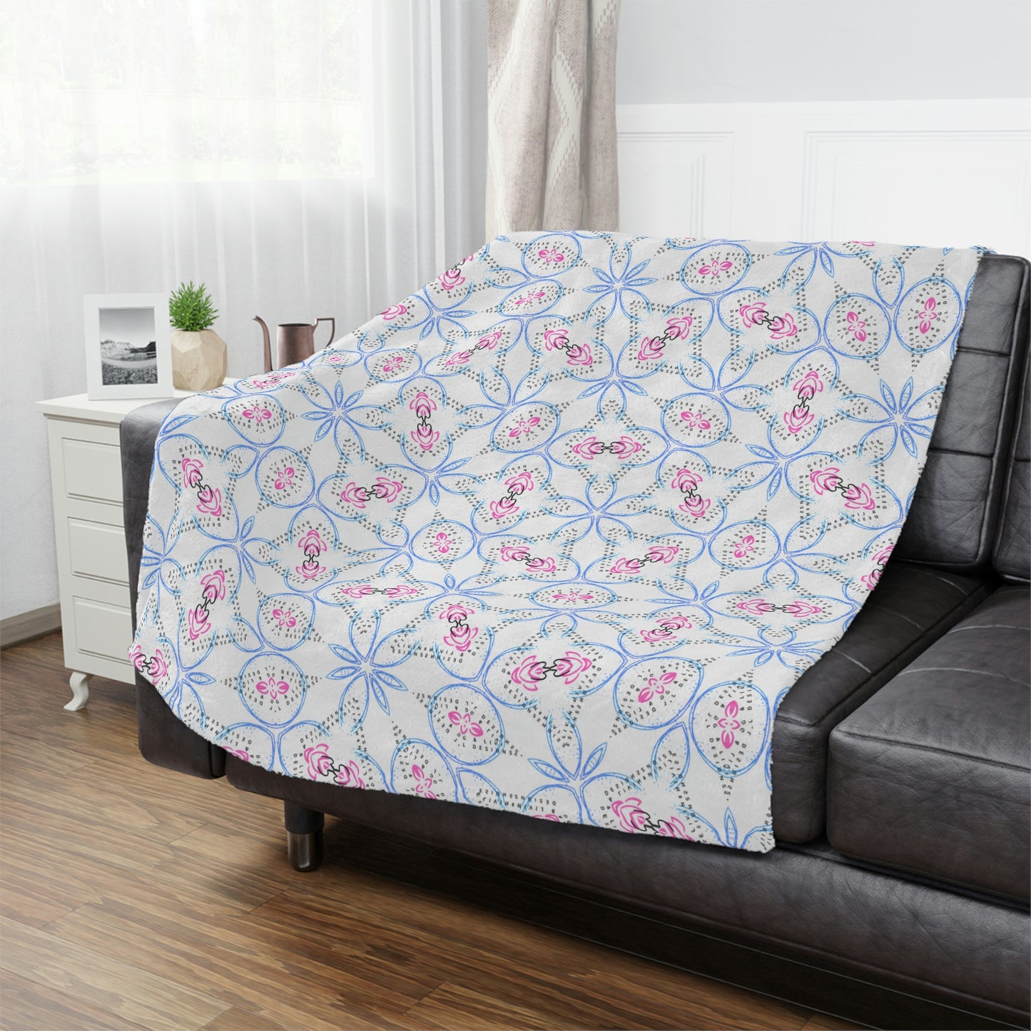 Blue & Pink Minky Blanket