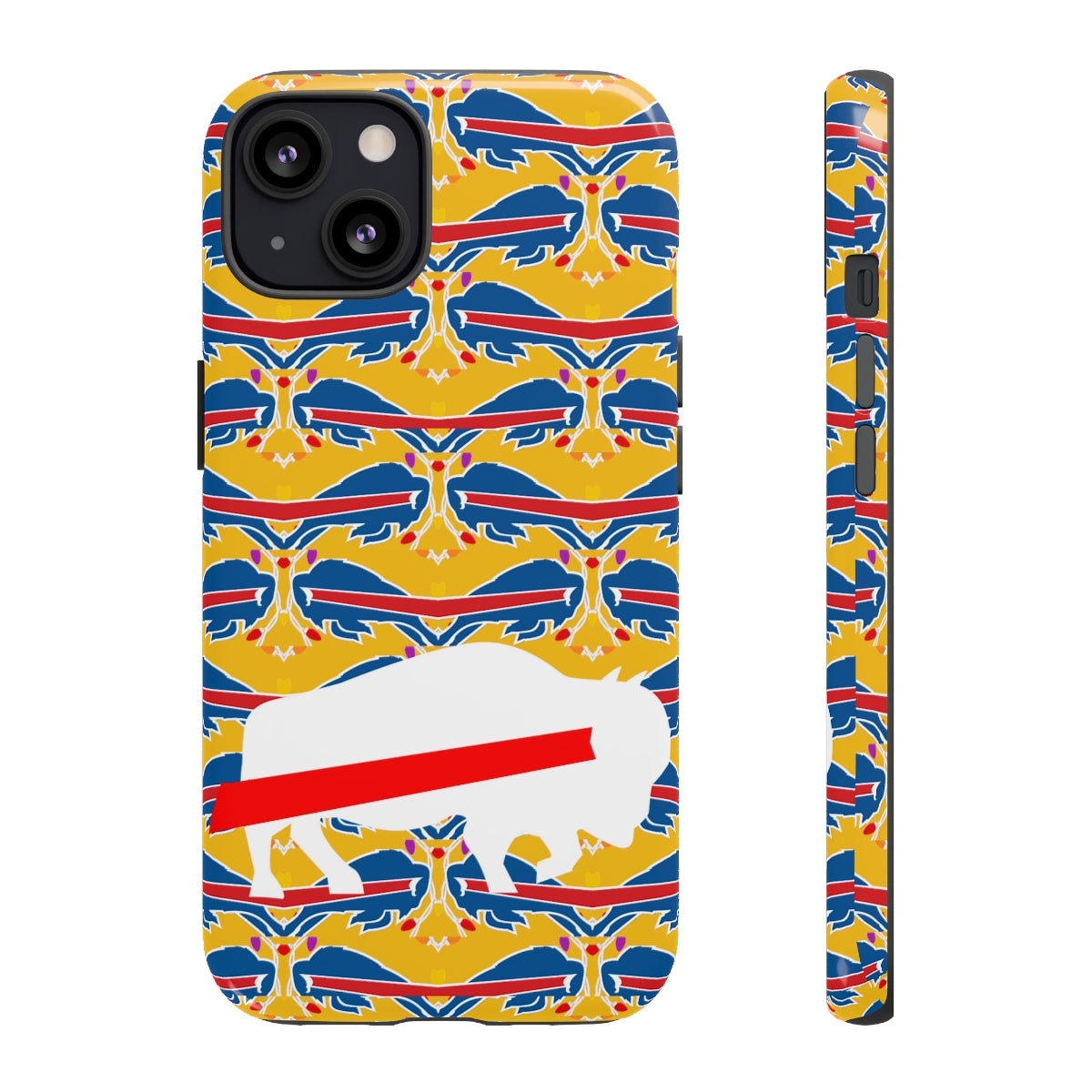 Stampede Buffalo Logo Mash Up Design Tough Phone Cases