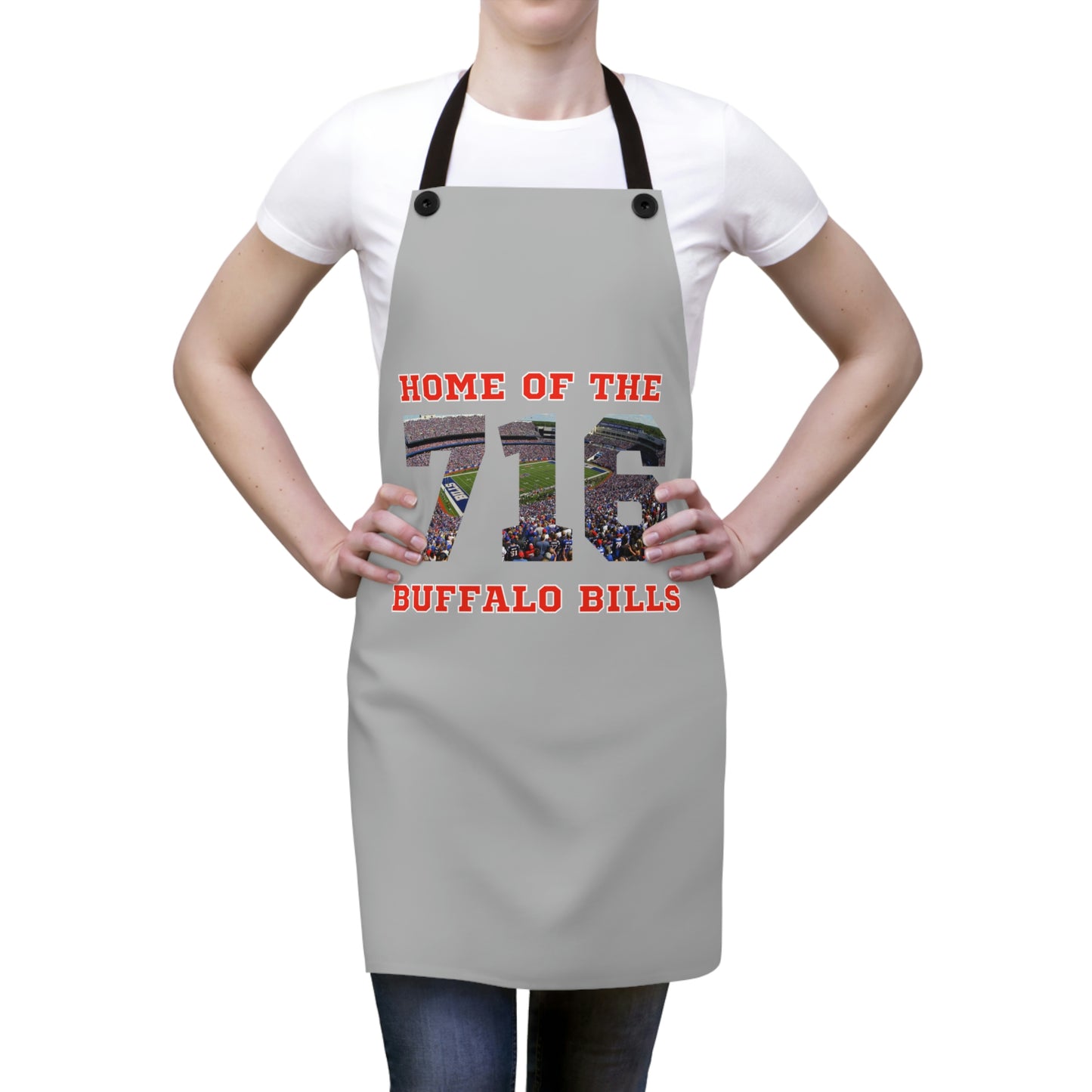 716 Buff Bills Apron with a Mash Up design