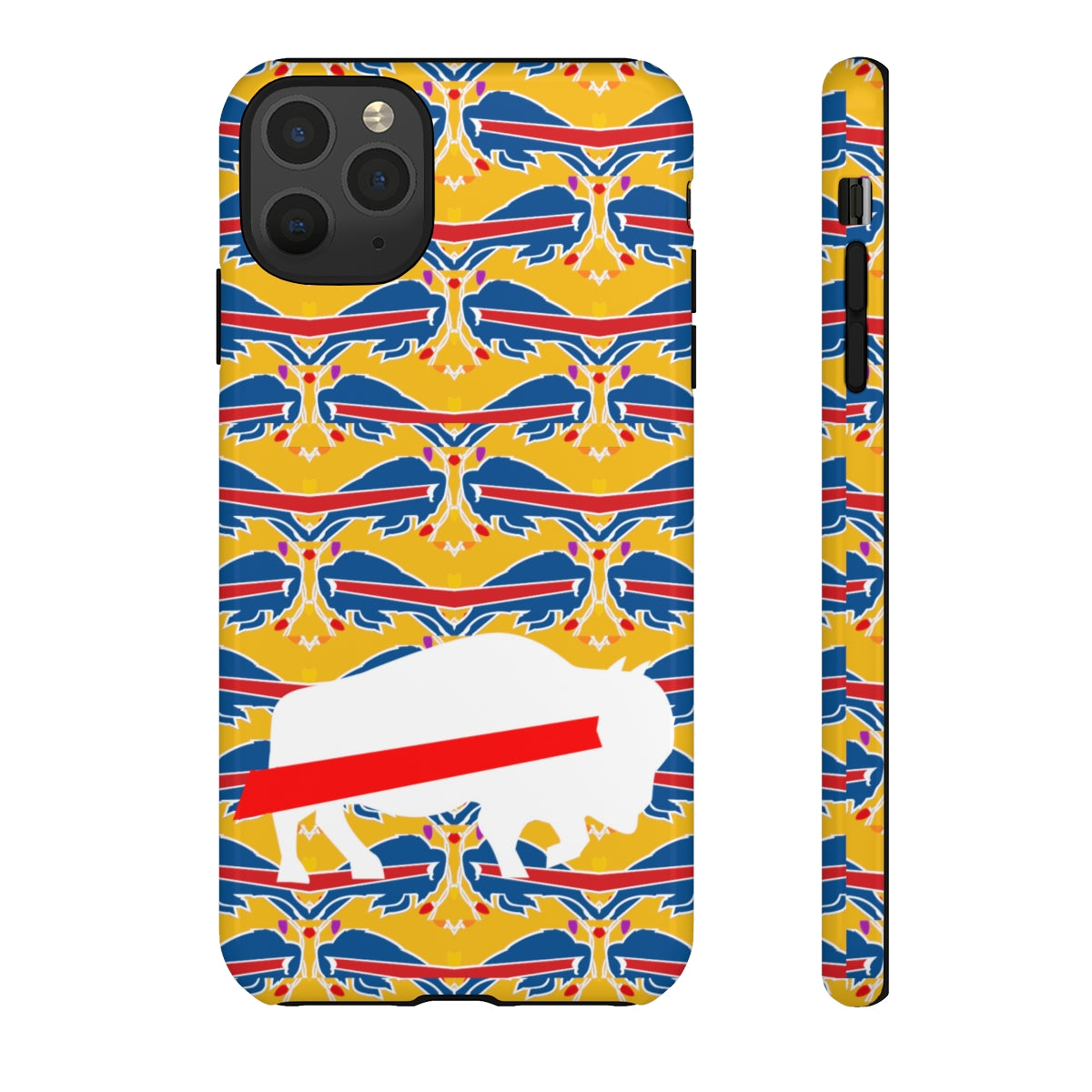 Stampede Buffalo Logo Mash Up Design Tough Phone Cases