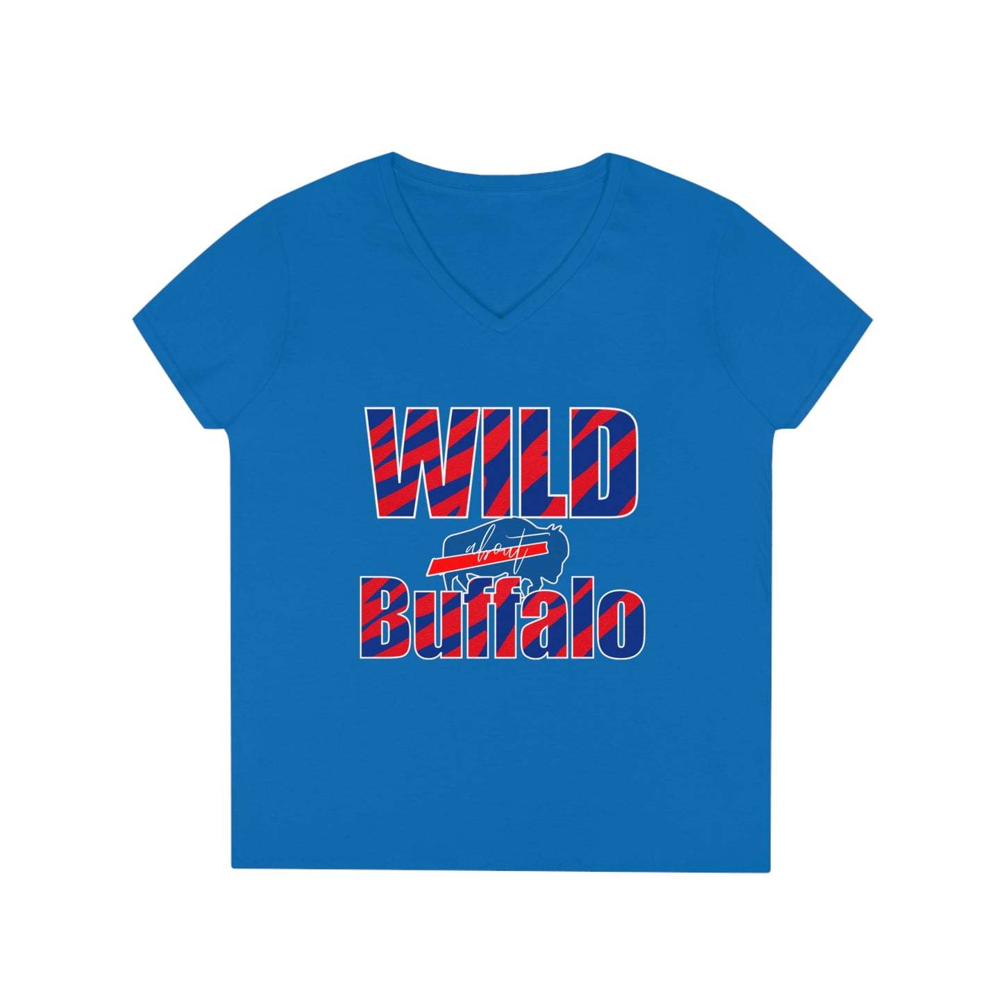 Wild About Buffalo Ladies' V-Neck T-Shirt