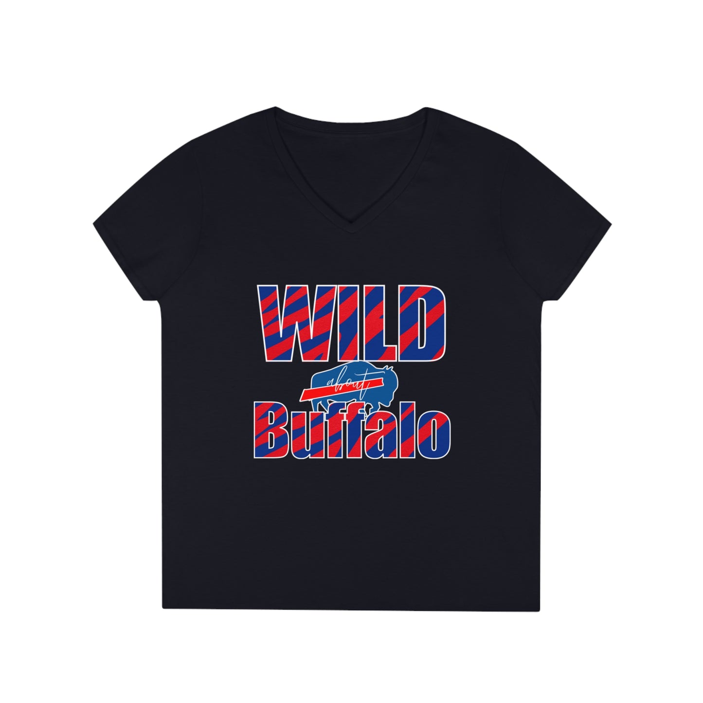 Wild About Buffalo Ladies' V-Neck T-Shirt