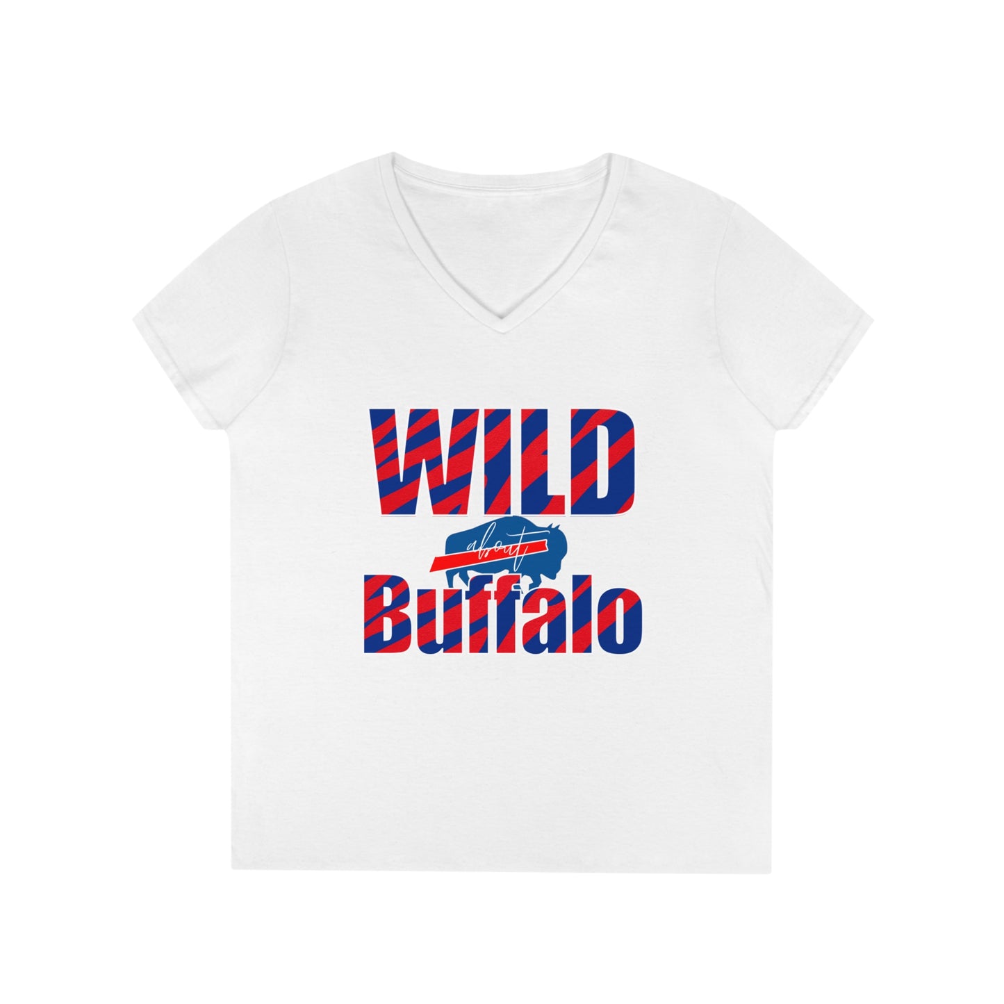 Wild About Buffalo Ladies' V-Neck T-Shirt