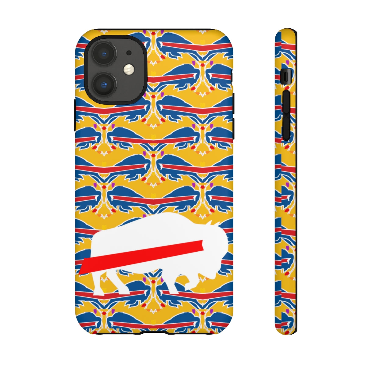 Stampede Buffalo Logo Mash Up Design Tough Phone Cases