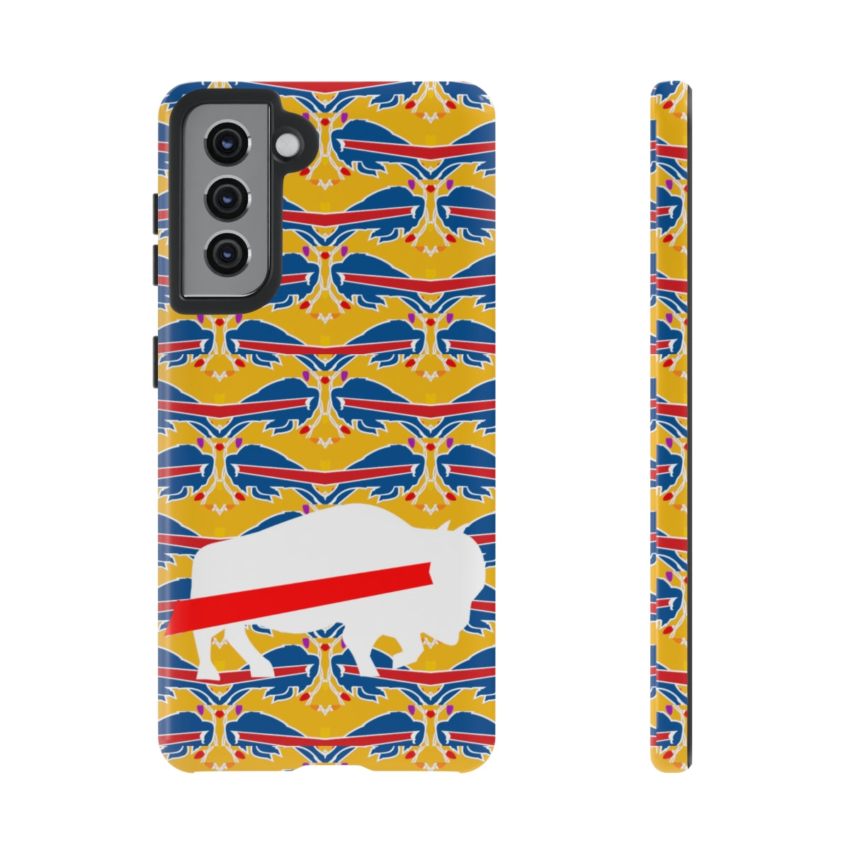 Stampede Buffalo Logo Mash Up Design Tough Phone Cases