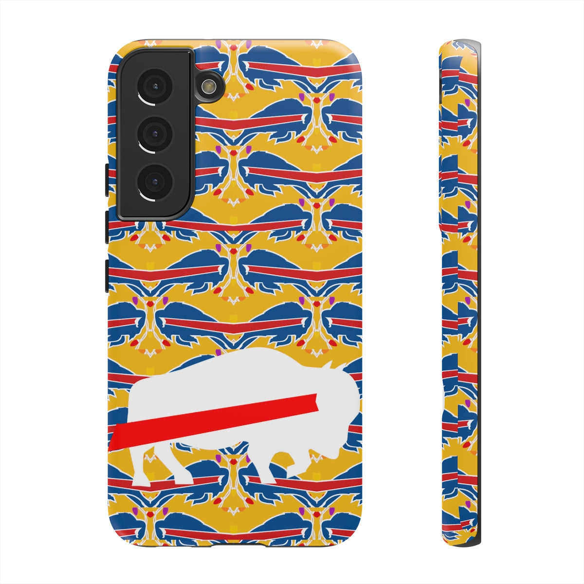 Stampede Buffalo Logo Mash Up Design Tough Phone Cases