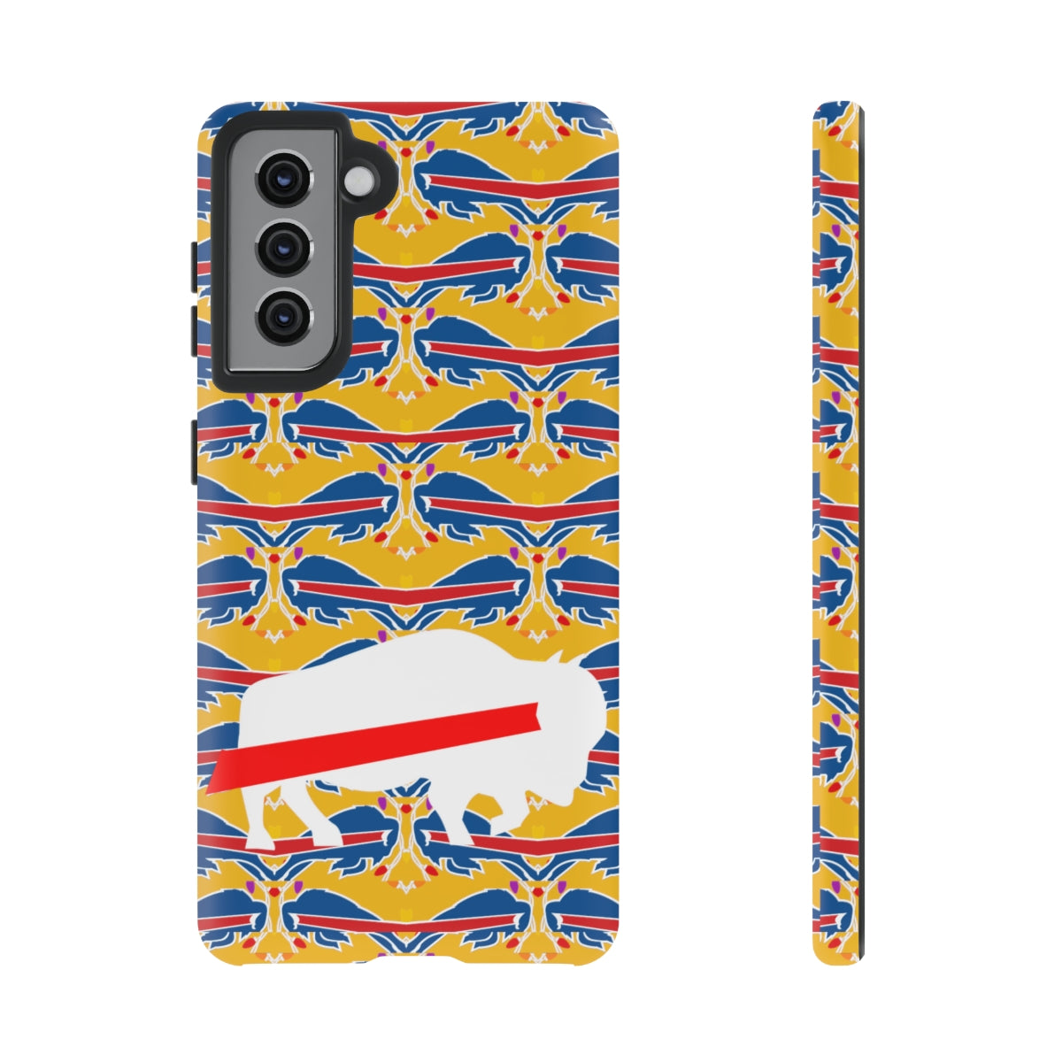 Stampede Buffalo Logo Mash Up Design Tough Phone Cases