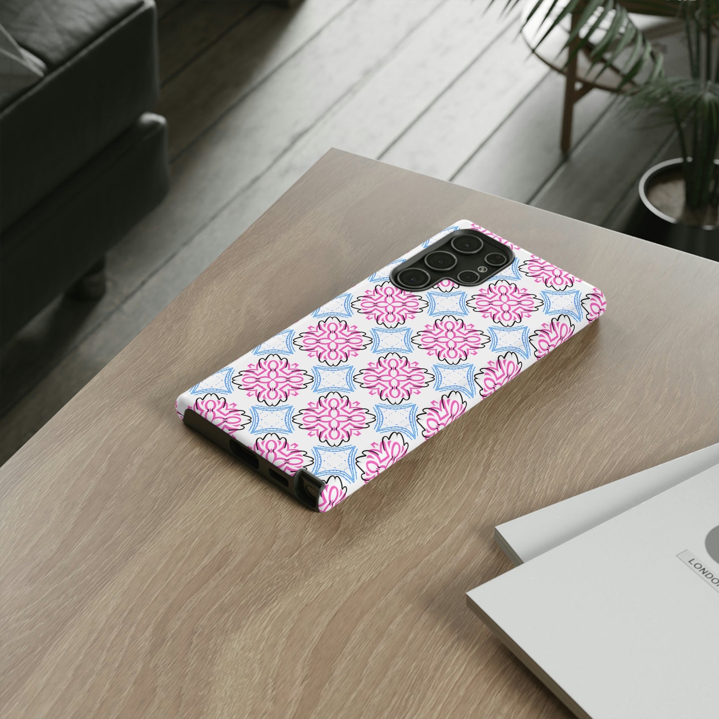 Lotus Living Mash Up Design Tough Phone Case